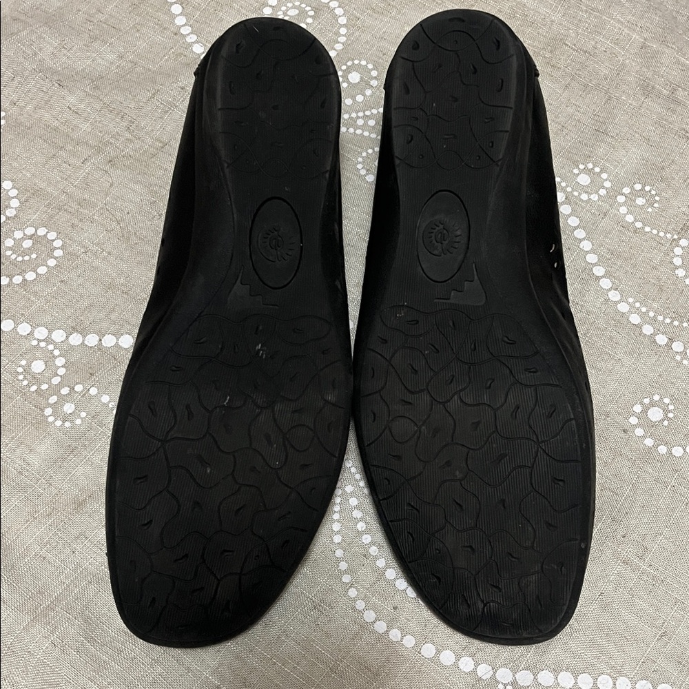 Earth Spirit Black Ballet Flats Size 10 - Picture 2 of 2